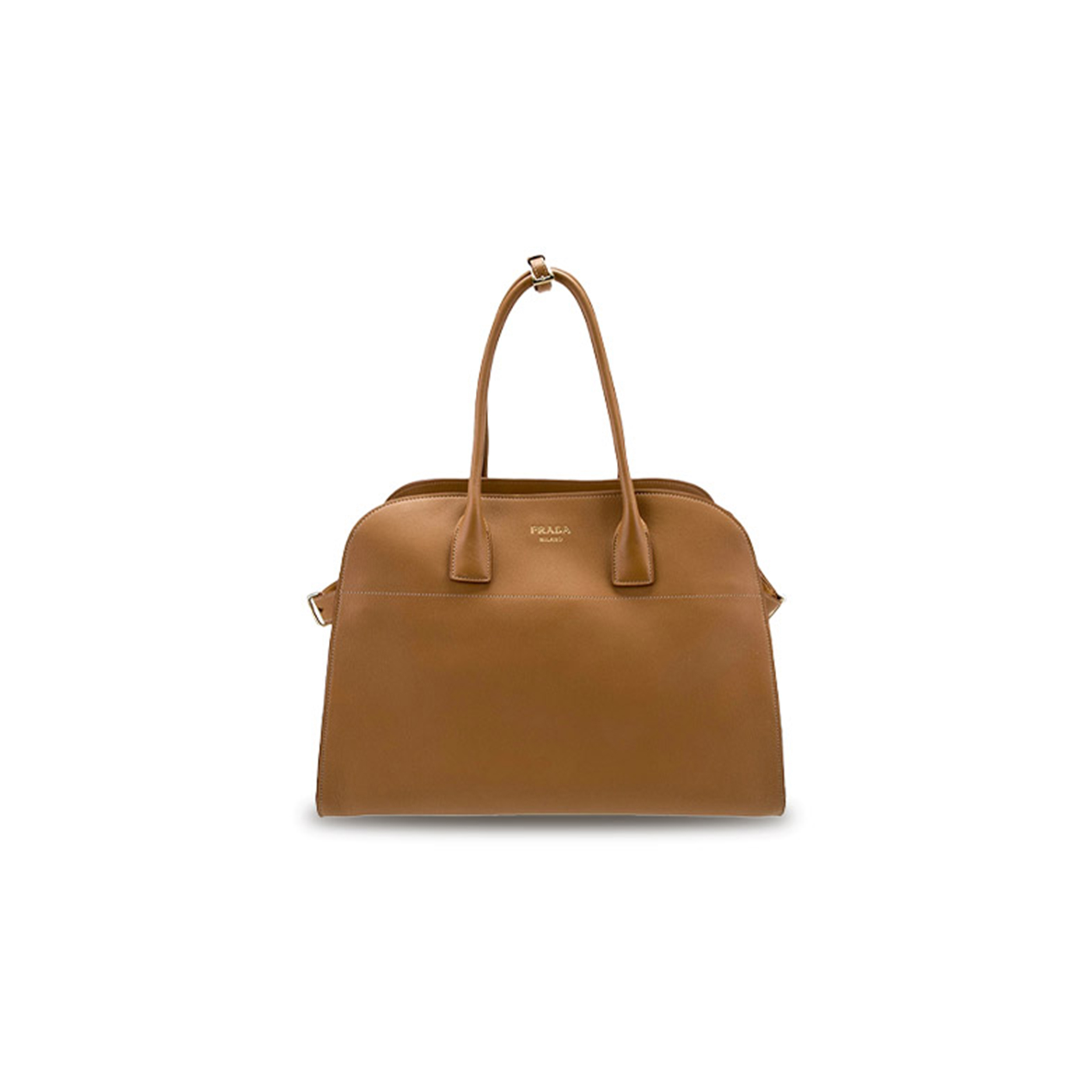 Pra*a large leather tote bag with buckles 1bg508 (40*29*20cm)